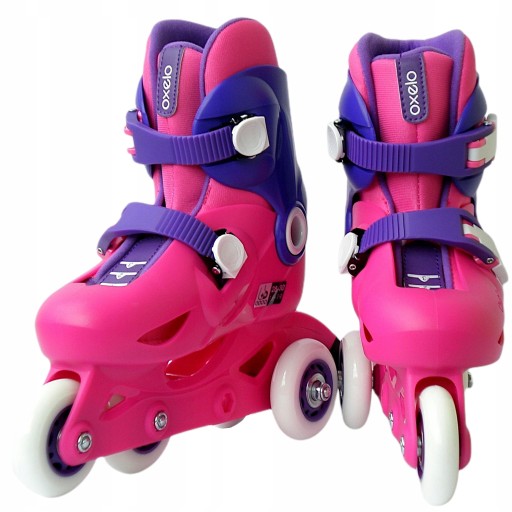 Роликові ковзани - 3x reg роликові ковзани для навчання A Kid Rosa 34-35-36