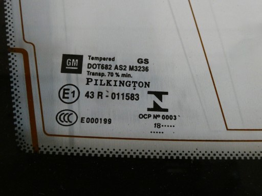 window bodywork 2018 left rear part OPEL ASTRA K KOMBI