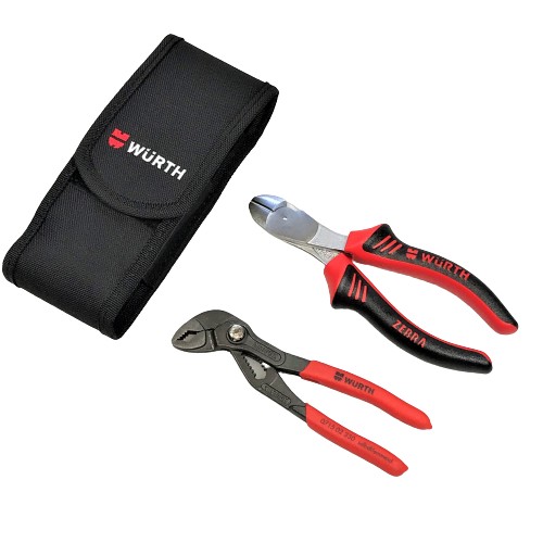 Набір плоскогубців WURTH 2 шт. + чохол для ременя