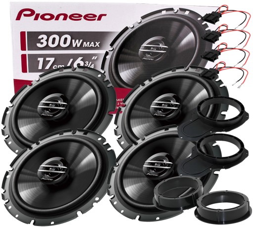 ДИНАМИКИ PIONEER ДВУСТОРОННИЕ VW VW PASSAT B6 B7 CC ПЕРЕДНИЕ + ЗАДНИЕ РЕШЕТКИ 4 ШТ.