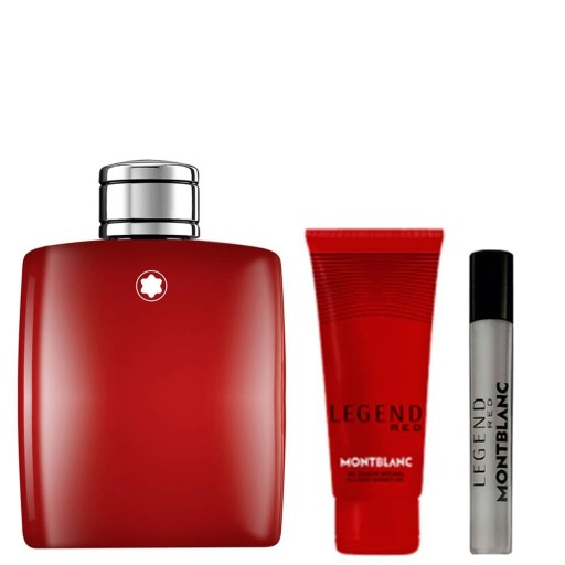 montblanc legend red woda perfumowana 100 ml   zestaw  
