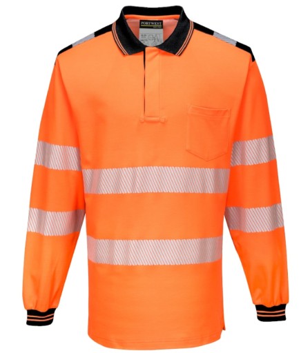 Сорочка поло попередження PW3 Помаранчевий r. M