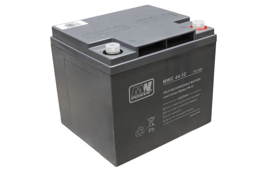 Аккумулятор свинцово-угольный pbc mwc mwc44-12 12v 44ah mwc44 склад