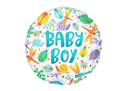 Balon foliowy Baby Boy Owady 45 cm