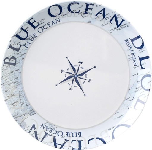 0830025N.C8C - Меламиновая тарелка Brunner Blue Ocean 25cm
