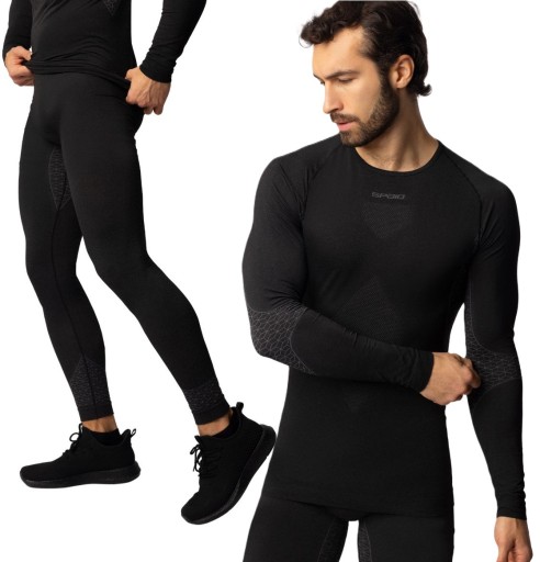 SPAIO МУЖСКОЕ МОТОЦИКЛЕТНОЕ ТЕРМОБЕЛЬЕ КОМПЛЕКТ ДЖЕРСИ И ГЕТРЫ-M