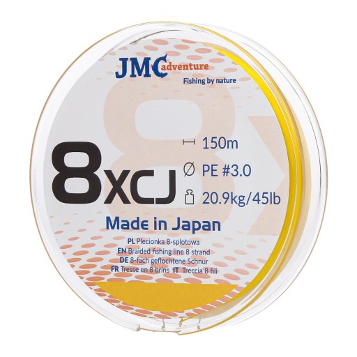Тесьма JMC ADVENTURE 8XCJ жовта 0,3мм х 150м