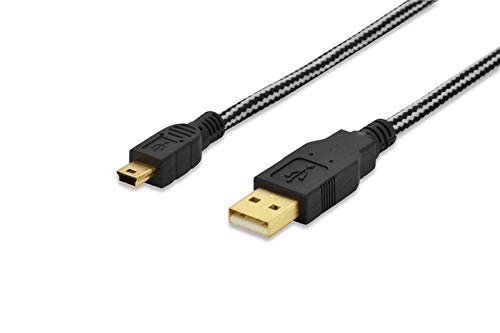 Kabel połączeniowy Ednet USB A/miniUSB B 1m Black