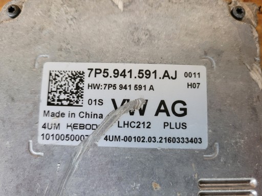 control unit LED VW SKODA SEAT 7p5941591aj