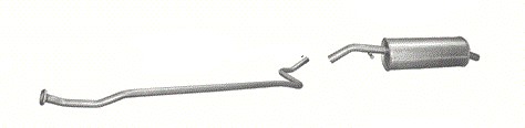 Глушитель + труба + хомут Citroen C2 а / м1,1 03-05Р.
