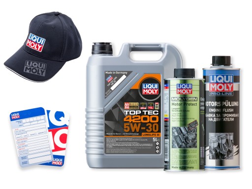 НАБОР 5W30 TOP TEC 4200 LIQUI MOLY RINSE OIL