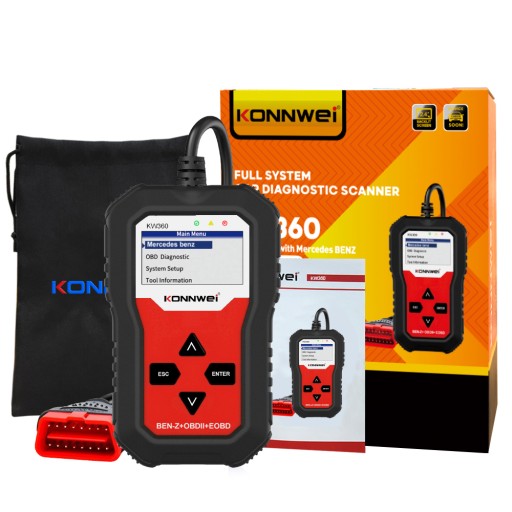 Считыватель неисправностей автомобиля OBDII KONNWEI KW360