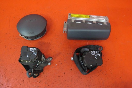 SMART FORTWO e 1 450 airbag airbag CINTURA SICUREZZA ANTERIORI di sicurezza KOMPLET
