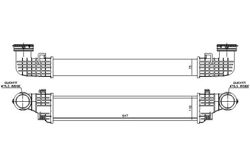 86220808 96434 - ІНТЕРКУЛЕР NISSENS MERCEDES CLS (C219) E T-МОДЕЛЬ