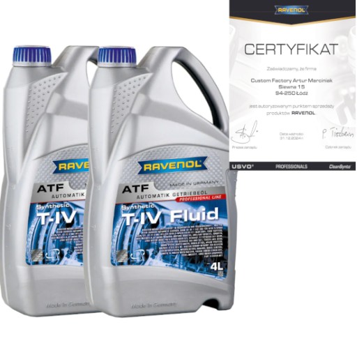 Ravenol atf t-iv жидкость 8л - трансмиссионное масло toyota aisin aw