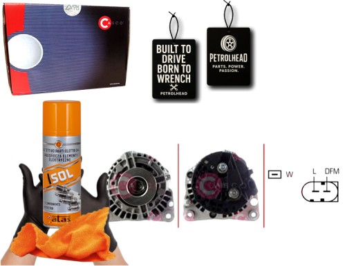 CASCAL10268AS#ECS-PCP+K - Генератор casco 074903025m 38903018 ai90004 cgb14 #petrolhead pro+ kit4