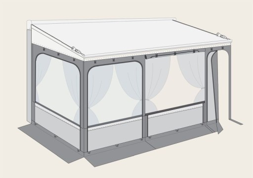 FI08365A01-08364H01- - Конфіденційність ZIP F45S 450 см L Каркас тенту Fiamma