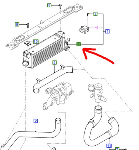 MEYC15-9L440-BF - ІНТЕРКУЛЕР FORD TRANSIT Mk5 2.4L TDCi 2000-06