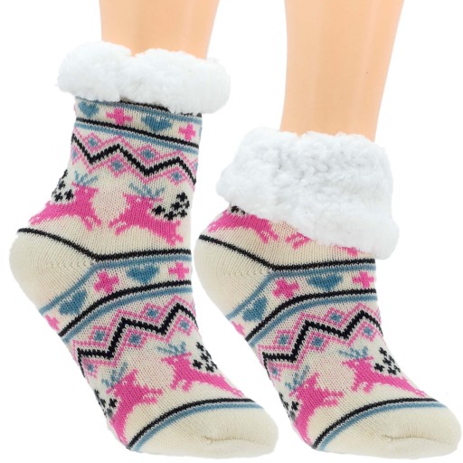 Teplé Zimné Ponožky Detské 27-31 Protišmykové