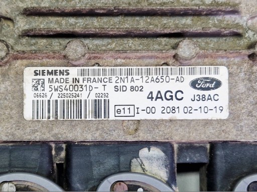 control unit of the engine Ford Fusion MK1 1.4 TDCI 2N1A12A650AD
