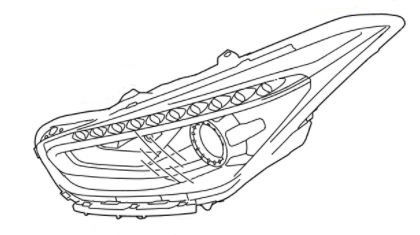 92101-3Z530 - Hyundai i40 (2016-2019) Фара ліва