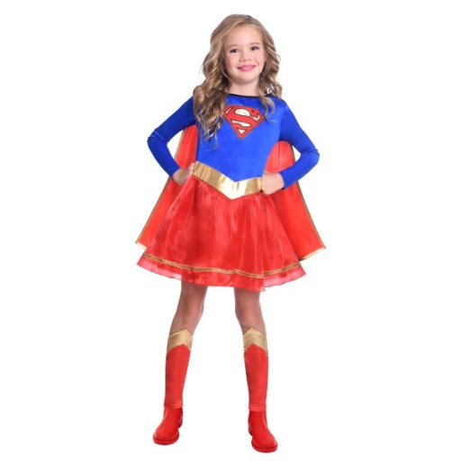 Kostium Strój dziecięcy Supergirl na licencji DC 6-8 lat 116-128 cm