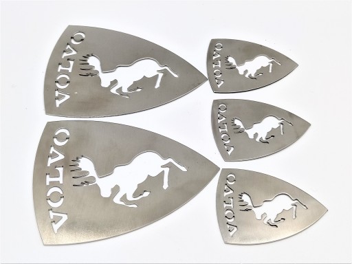 БОЖЕВІЛЬНА ДОЛЯ ЕМБЛЕМА VOLVO НЕРЖАВІЮЧА СТАЛЬ ПАКЕТ 5ШТ