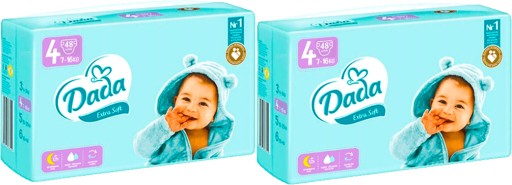 Підгузки Dada Extra Soft 4 розмір 7-16 кг 48 шт.