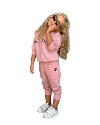 Дитячий спортивний костюм Szkrabowe, розмір 104, рожевий