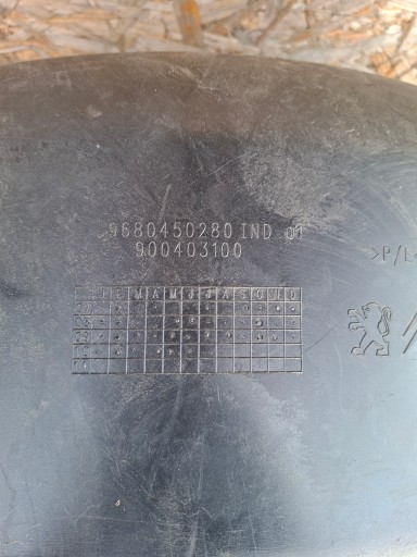 mudguard rear part rear. right CITROEN BERLINGO III PARTNER 9680450280