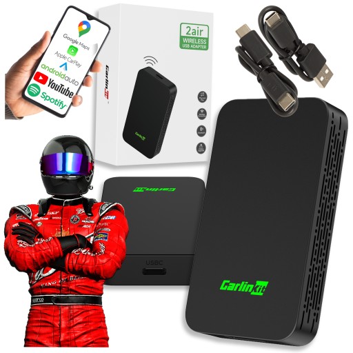 БЕЗДРОТОВИЙ АДАПТЕР CARLINK 5.0 CARPLAY ДЛЯ ANDROID AUTO APPLE