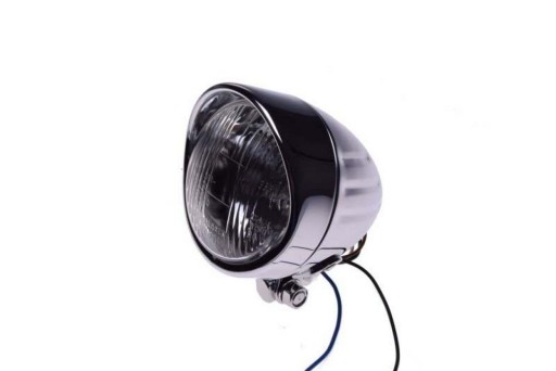 AW2424 - Лампа передняя LIGHTBAR хром 108мм козырек чоппер H4