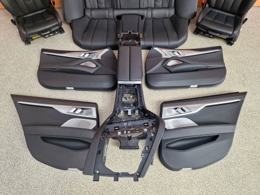 BMW 8 G16 innere Sitze schwarze Leder MERINO WENTYLACJA BOWERS ROLETY