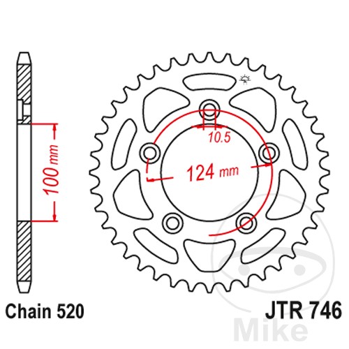 JTR746.44 - ЗАРЕДНЯ ЗІРОЧКА З ПРИВОДОМ JT. СТАЛЬ