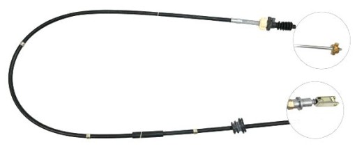 2150CQ - ТРОС ЗЧЕПЛЕННЯ PEUGEOT 107 2005/06-