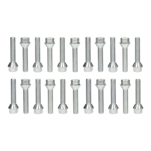 Гвинти 12x1. 5 для дисків конус 55 мм набір 20шт