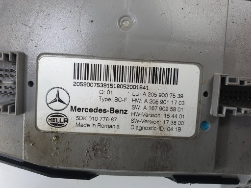 module A2059007539 MERCEDES C W205 4MATIC 2018