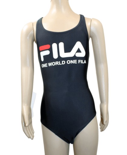 FILA plavky JEDNODIELNE 140 cm 9-10 rokov UV 50+ ČIERNE