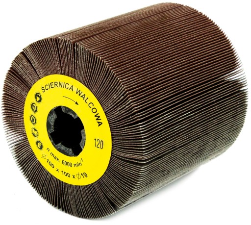 Ролик для сатинировки наждачная бумага P120 100x100