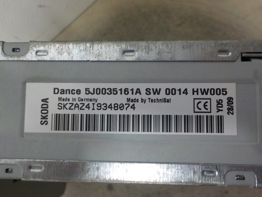 SKODA FABIA II ROOMSTER RADIO original 5J0035161A