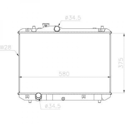 DCM3101 - Радиатор Сузуки Свифт 2005-