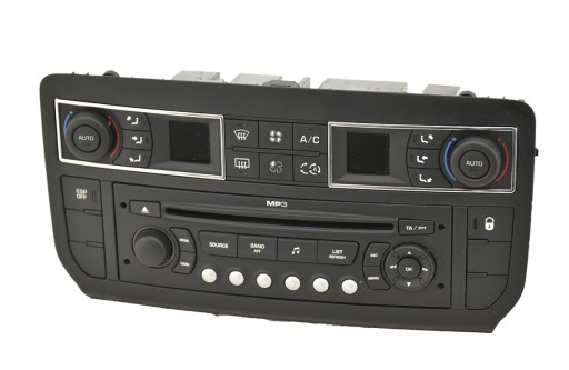 96829415 9663080277 - Радио CD MP3 CITROEN C5 III панель климат-контроля