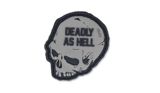 3D Deadly As Hell Patch Gray 101 Inc.