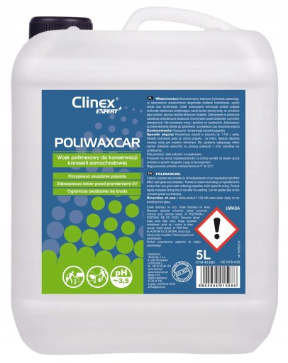 CLINEX EXPERT + POLYWAXCAR ПОЛІМЕРНИЙ ВІСК-5Л