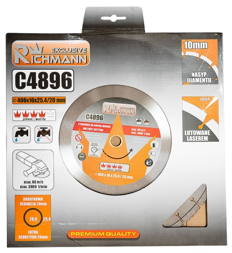 Алмазний диск для бетону 400 мм RICHMANN C4896