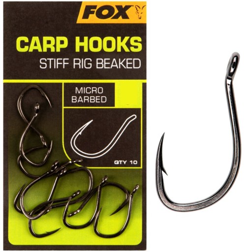 Haczyki Karpiowe Fox Carp Hooks Stiff Rig Beaked 6 - CHK240