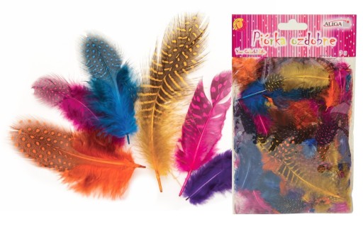 Крапчасте пір'я для прикраси змішати 3г