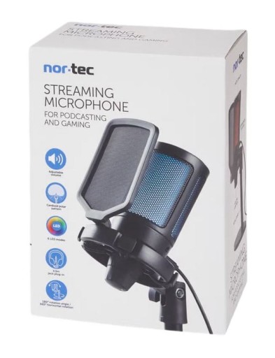 Mikrofon Nor-Tec Mikrofon ze światłem LED