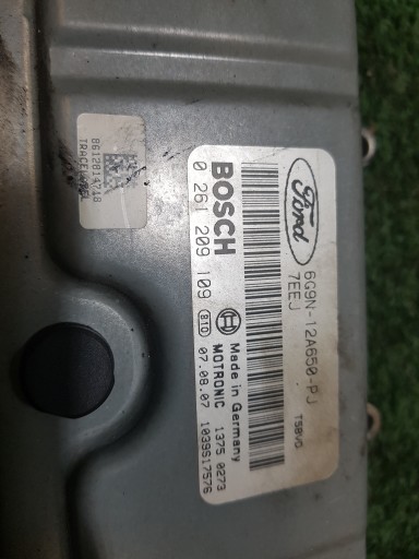 computer of the engine control unit FORD MONDEO MK 4 0261209109 6G9N-12A650-PJ