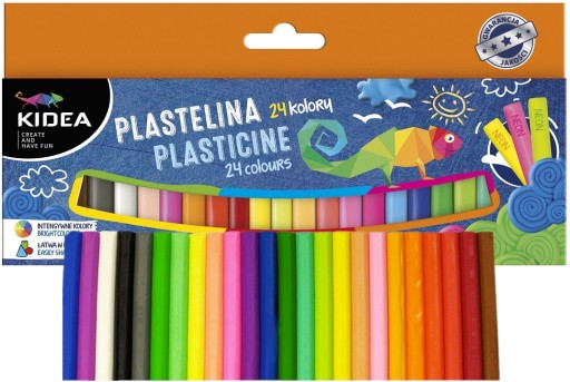 Пластилін Kidea PMIX24KA 24 кольори